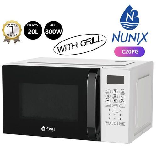 Nunix C20PG 20L Digital Electric Microwave Oven WITH GRILL